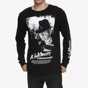 Hot Topic A Nightmare On Elm Street Freddy Krueger Long-Sleeve T-Shirt